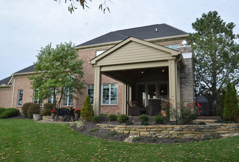 Transitional porch idea in Cincinnati by Pendery Construction | Outdoor Photos | Porch | Landscaping | Landscape Design | Outdoor Living Space | Porch Design Ideas | Outdoor Living Space Ideas | Backyard Design