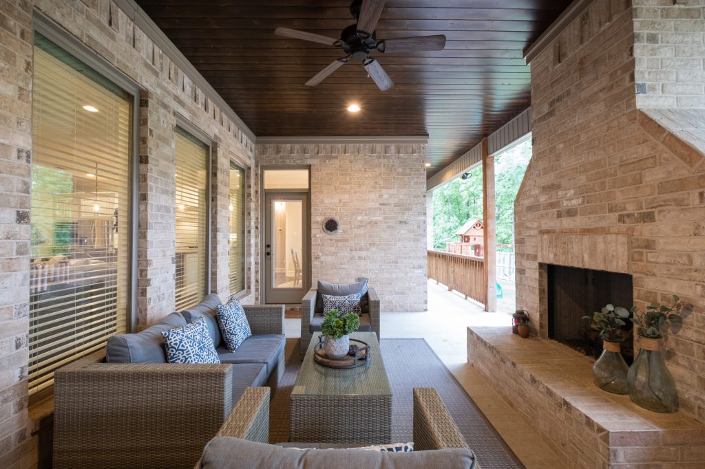 Transitional porch idea in Little Rock by Honey I'm Home Staging and Designs | Outdoor Photos | Porch | Landscaping | Landscape Design | Outdoor Living Space | Porch Design Ideas | Outdoor Living Space Ideas | Backyard Design