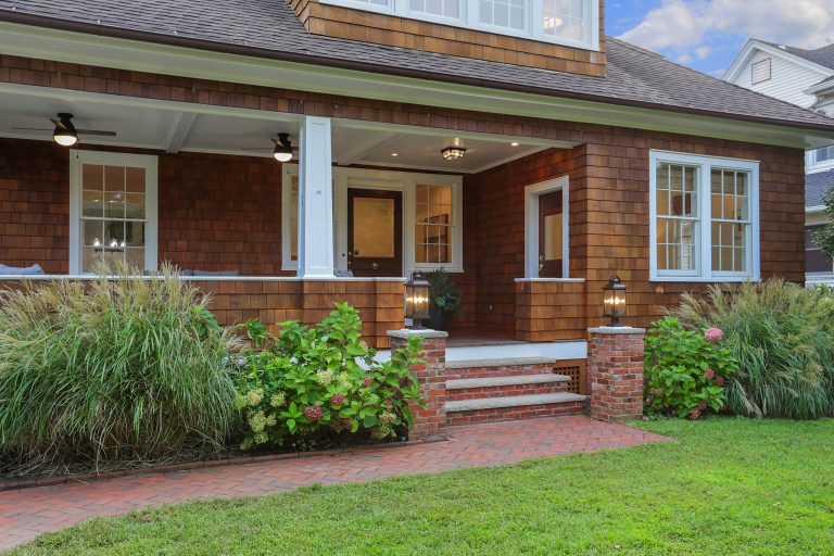Transitional porch idea in New York by Jillian Klaff Homes | Outdoor Photos | Porch | Landscaping | Landscape Design | Outdoor Living Space | Porch Design Ideas | Outdoor Living Space Ideas | Backyard Design