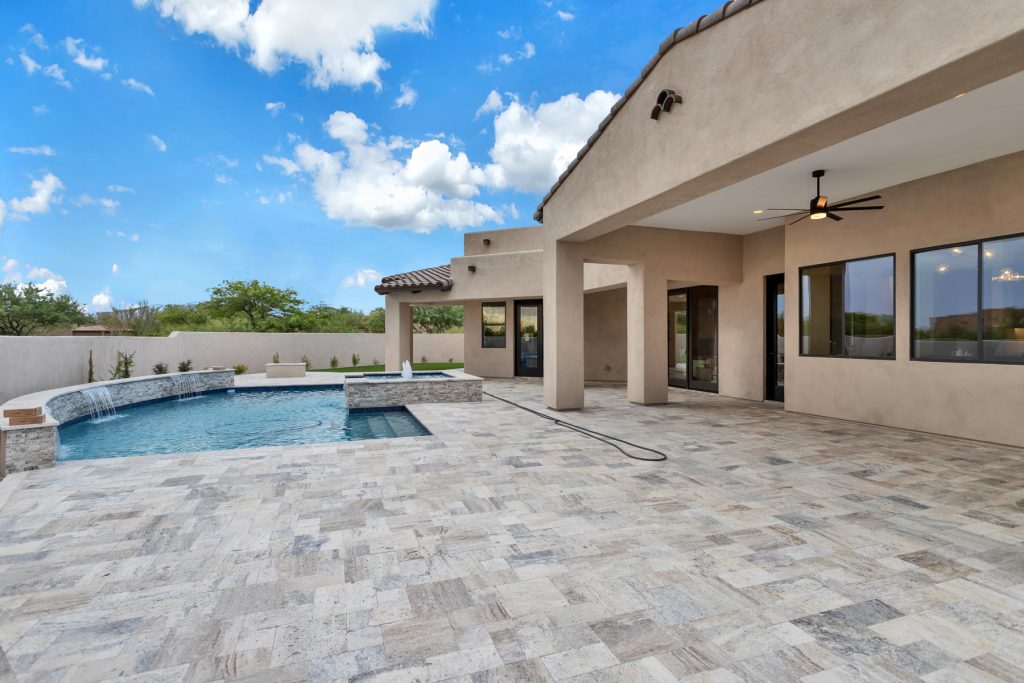Transitional porch idea in Phoenix by Elite Realtor Designs- Caitlin Bronsky | Outdoor Photos | Porch | Landscaping | Landscape Design | Outdoor Living Space | Porch Design Ideas | Outdoor Living Space Ideas | Backyard Design