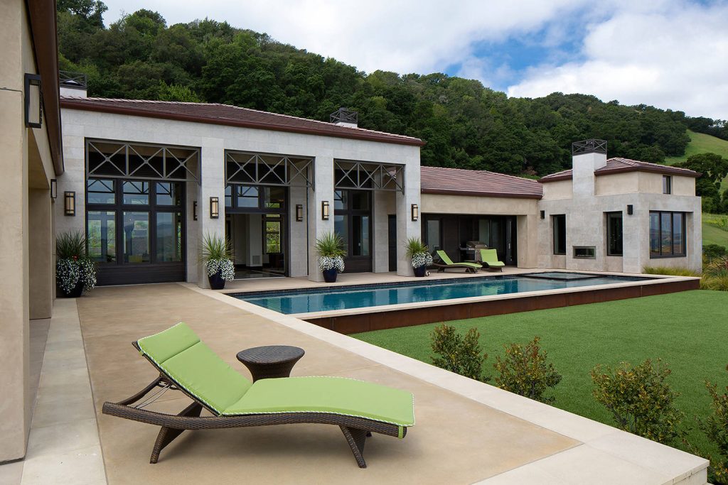 Trendy backyard rectangular pool photo in San Francisco