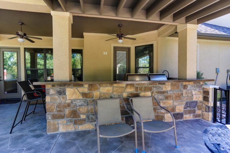 Trendy porch idea in Houston by At Home | Outdoor Photos | Porch | Landscaping | Landscape Design | Outdoor Living Space | Porch Design Ideas | Outdoor Living Space Ideas | Backyard Design