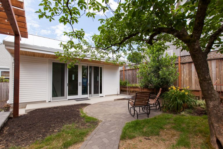 Trendy porch idea in Portland by Roocroft Design Studio | Outdoor Photos | Porch | Landscaping | Landscape Design | Outdoor Living Space | Porch Design Ideas | Outdoor Living Space Ideas | Backyard Design