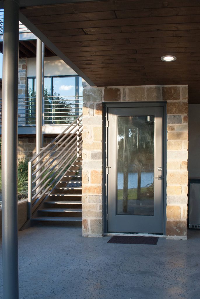 Trendy porch photo in Austin by At Home | Outdoor Photos | Porch | Landscaping | Landscape Design | Outdoor Living Space | Porch Design Ideas | Outdoor Living Space Ideas | Backyard Design