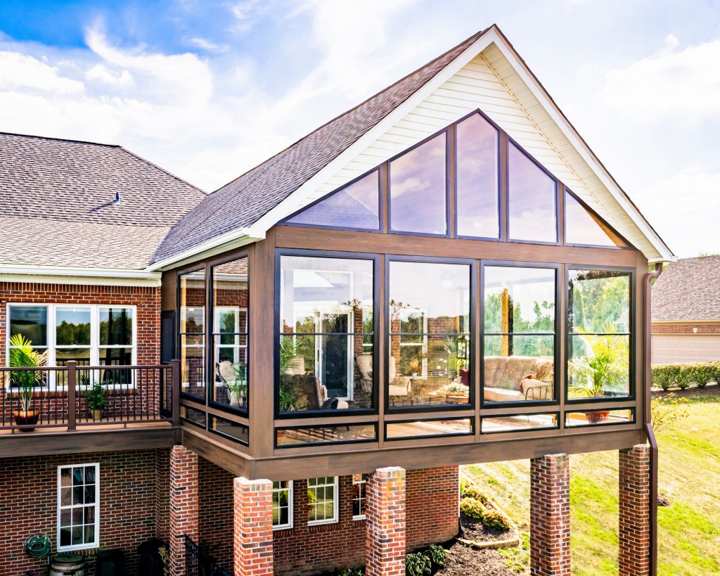 Trendy porch photo in Other by Heller Built | Outdoor Photos | Porch | Landscaping | Landscape Design | Outdoor Living Space | Porch Design Ideas | Outdoor Living Space Ideas | Backyard Design