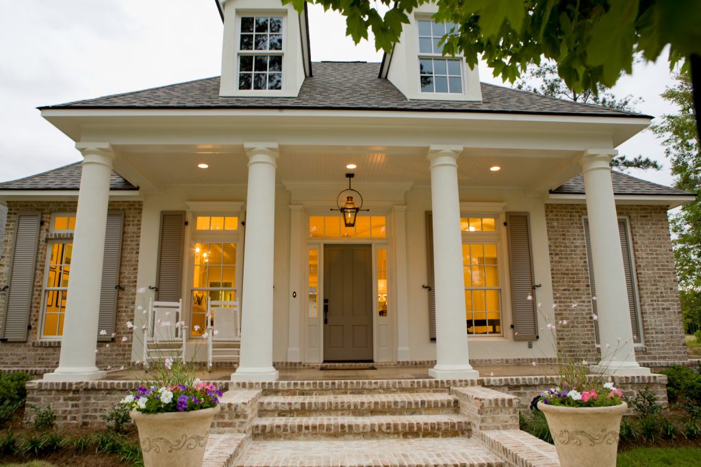 Tuscan Columns & Brick Porch