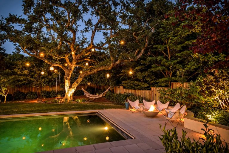 Tuscan backyard rectangular pool photo in San Francisco
