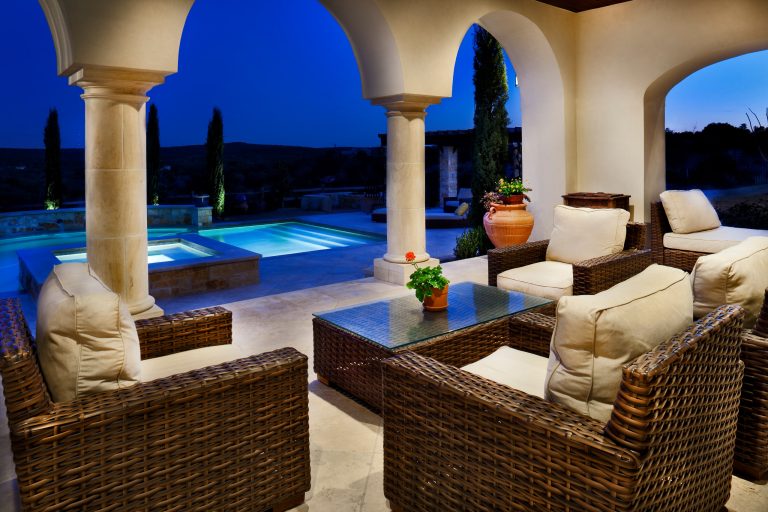 Tuscan patio photo in Austin by Cord Shiflet | Outdoor Photos | Porch | Landscaping | Landscape Design | Outdoor Living Space | Porch Design Ideas | Outdoor Living Space Ideas | Backyard Design