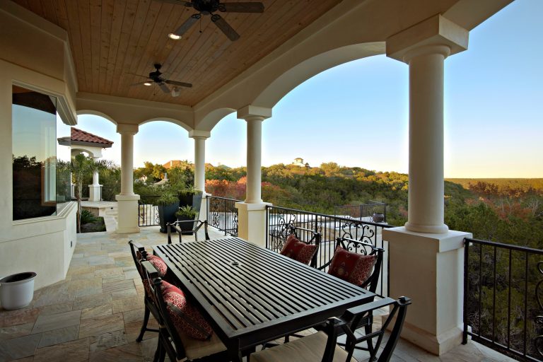 Tuscan porch idea in Austin by ashon homes | Outdoor Photos | Porch | Landscaping | Landscape Design | Outdoor Living Space | Porch Design Ideas | Outdoor Living Space Ideas | Backyard Design