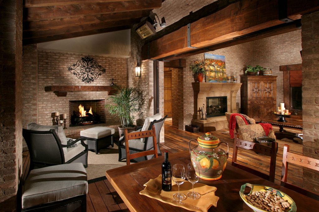 Tuscan porch photo in Denver by Celebrity Communities | Outdoor Photos | Porch | Landscaping | Landscape Design | Outdoor Living Space | Porch Design Ideas | Outdoor Living Space Ideas | Backyard Design