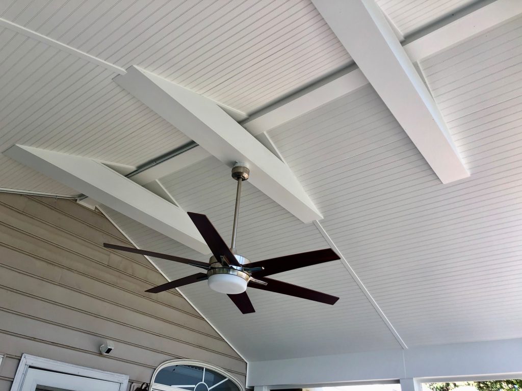 Two level Screened porch with cable railing