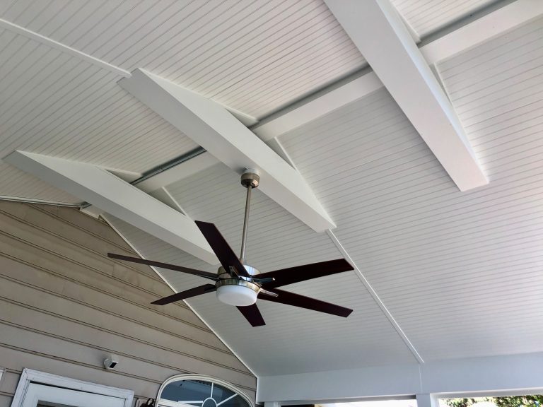 Two level Screened porch with cable railing