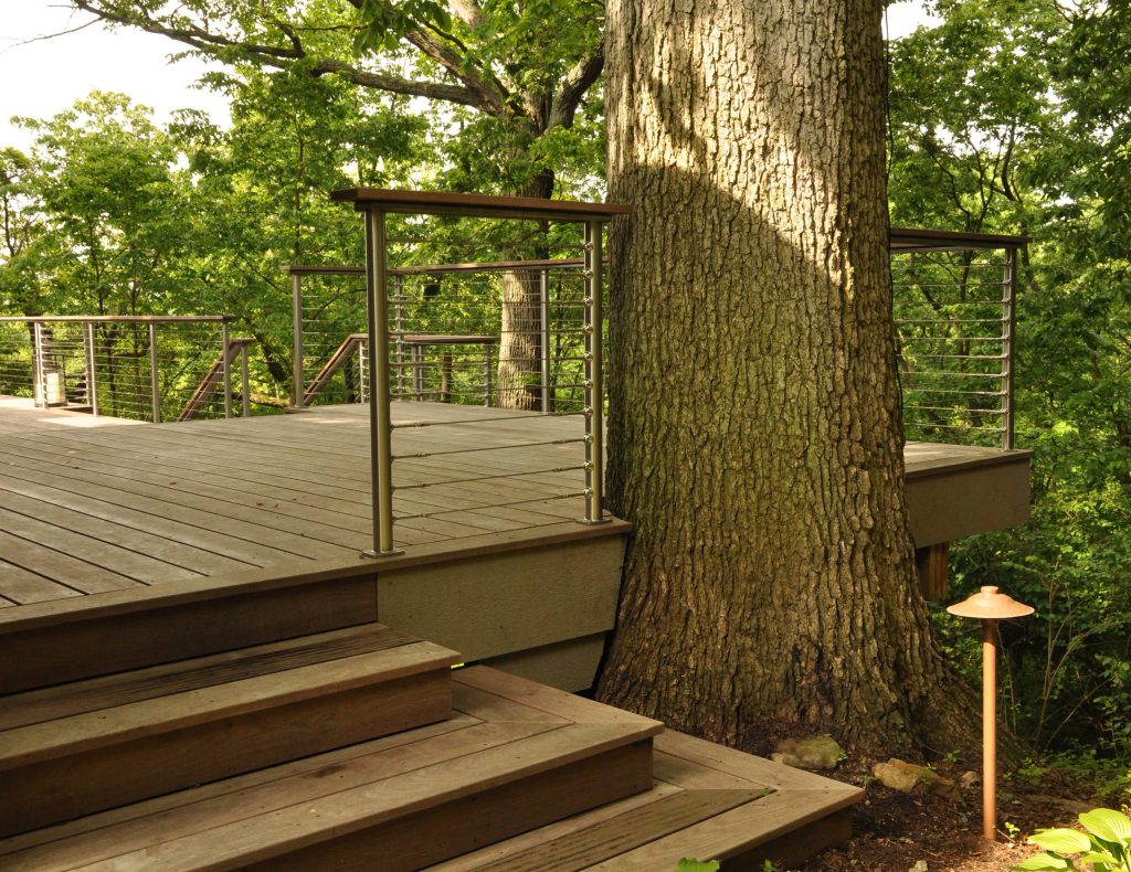 Unfinished Ipe, naturally weathered after two years