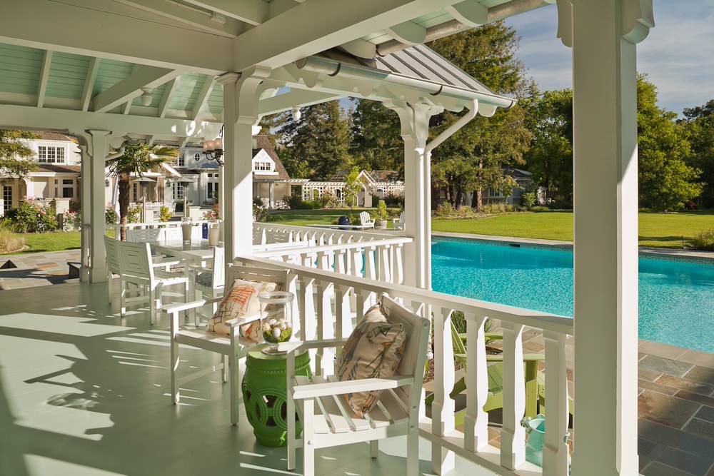 Victorian Pool House Architect: John Malick & Associates Photograph by Jeannie O'Connor