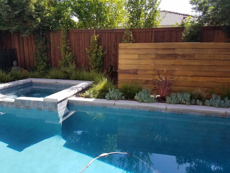 Yes, the backyard is small, but Geremia is able to design a pool in almost any space!