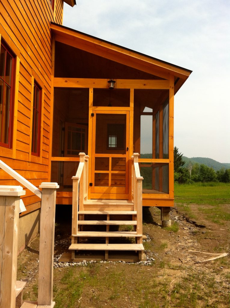 a fabulous screen porch off the kitchen