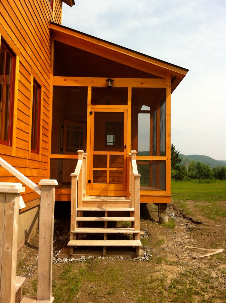 a fabulous screen porch off the kitchen