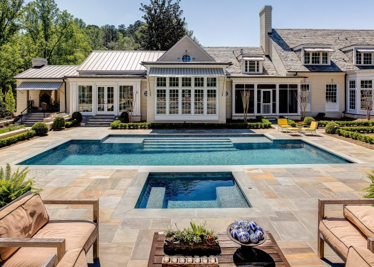 custom pool by Elements Landscape