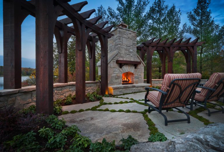 This project is an example of the power of a simple design to create an extraordinary outdoor living space. A custom pergola frames views of Deer Lake beyond while creating an inviting space to relax and gather with friends or family.

Photo Credit: George Dzahristos by Zaremba & Company | Fire Pits|Backyard Design|Outdoor Living Spaces|Landscape Design|Backyard Ideas|Landscaping|Landscaping Ideas|Landscape Installation|Fire Feautures|Fire Pit