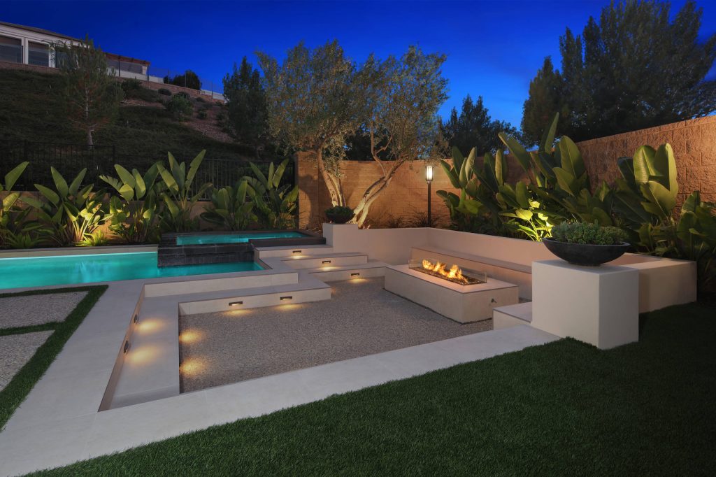 Beautiful Custom Fireplace & Seating Area