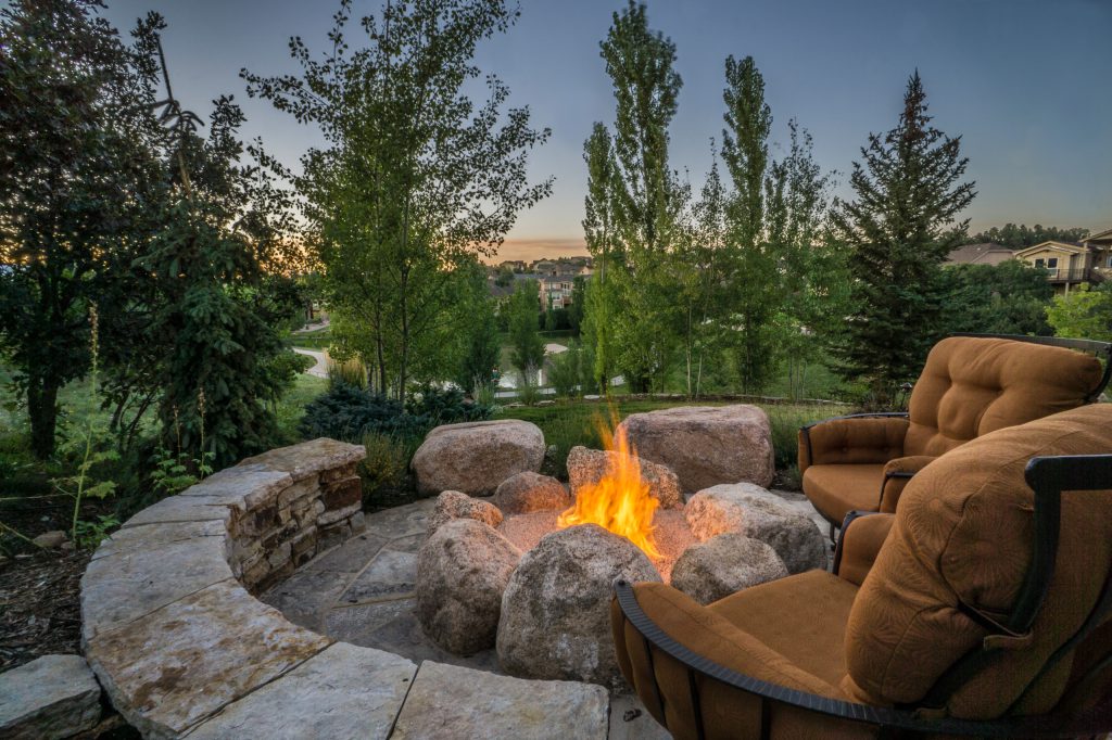 Natural gas fire pits provide year round enjoyment. It is a perfect gathering spot for all seasons, whether slipping iced tea on a summer evening or warming up with a mug of cocoa on a cold winter night.