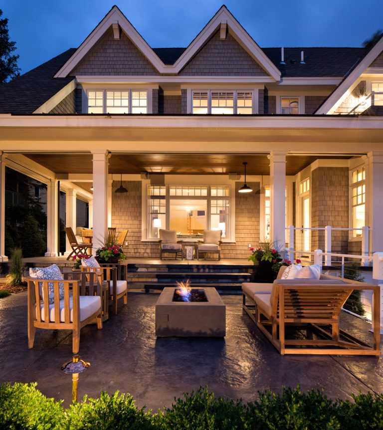 Wrap around porch.