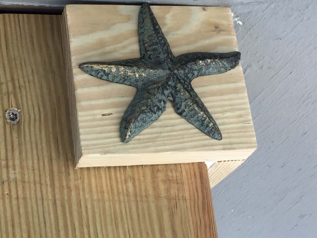 owner/designer jim spicuzza These dental blocks were custom made on-site and placed on the corners of the house