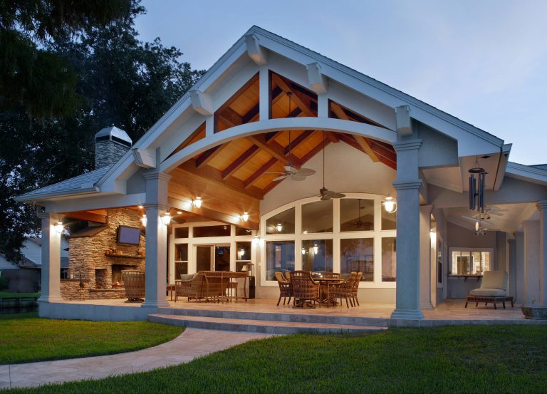 Elegant patio photo in Jacksonville with a fire pit