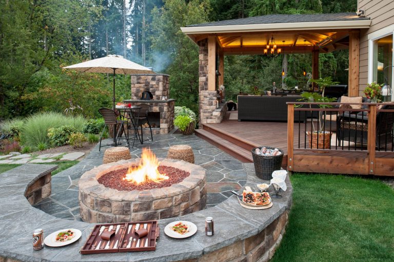 Outdoor Living Spaces, Seat Wall, Firepit, Outdoor Fireplaces, Gazebo, Covered Wood Structures, Wood Fire Oven, Pizza Over, Custom Wood Decking, Ambient Landscape Lighting, Concrete Paver Hardscape