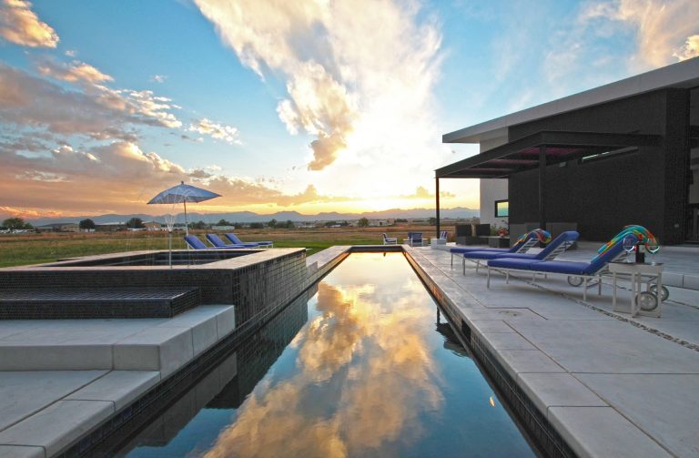 Lap Pool and Hot Tub: Landscape Architecture by Ryan Manning and Ransom Beegles: http://www.rdesignstudios.com